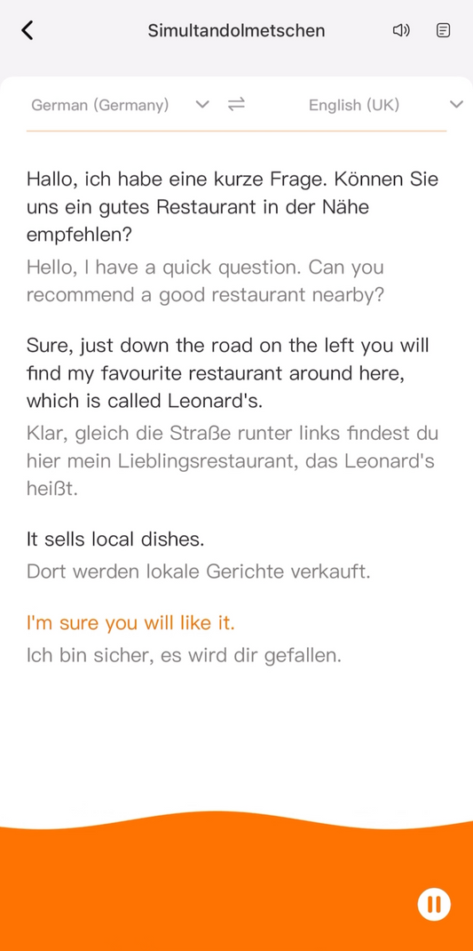 Handy Plug-in Übersetzer (Apple)