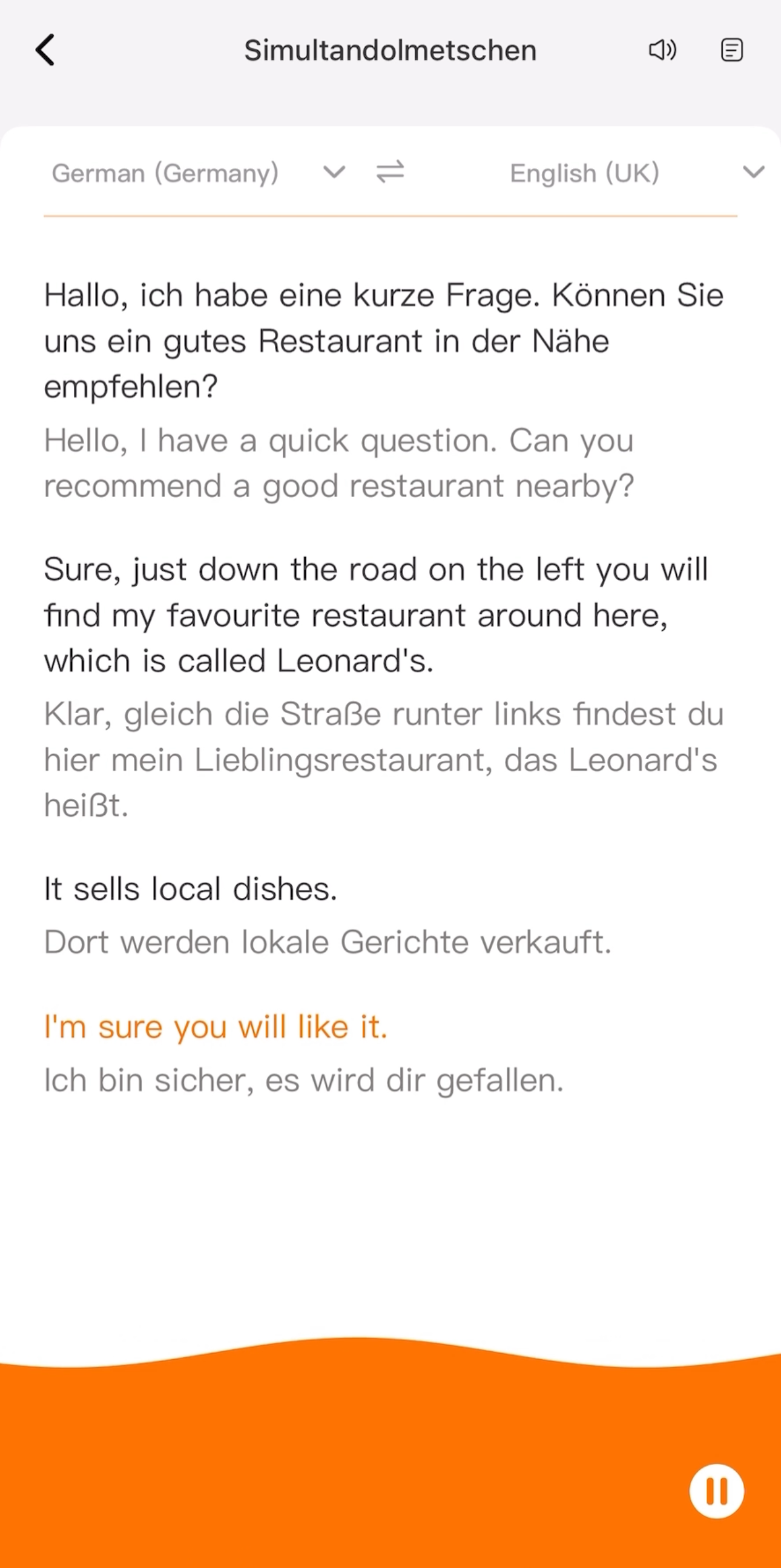 Handy Plug-in Übersetzer (Apple)