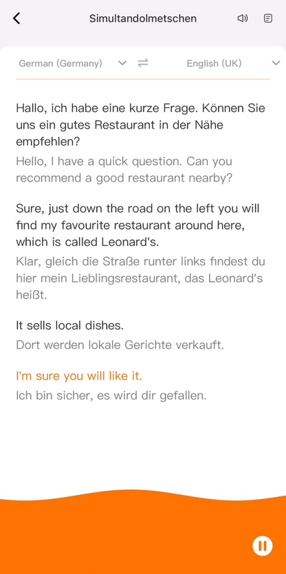 Handy Plug-in Übersetzer (Apple)